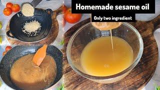 Homemade sesame oil recipe // toasted sesame oil