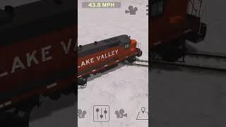 Part-1,The Train and rail yard simulator. Rail circle on wheels rail .