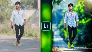 One Click Photo Editing In Lightroom | New Background Change Photo Editing | Natural Photo Editing