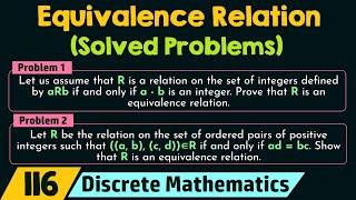 Equivalence Relation (Solved Problems)