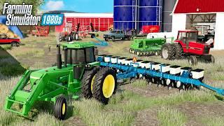 PLANTING CORN AND DRILLING OATS! 1980’s Farming | Farming Simulator 22