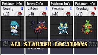 Pokemon ROWE v2.0.3.1 - All Starter Locations