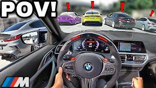 20 Minutes of Chasing BMW Drivers In A Straight Piped BMW M4 G82 [LOUD EXHAUST POV]