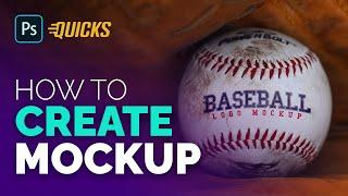 Quick Mockup: How to Create Mockup Using Any Image | Baseball Logo | Photoshop Tutorial (2022)