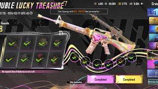 Double Lucky treasure | upgraded M16A4 Gun skin |#pubg #bgmi