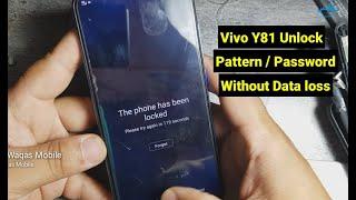 Vivo Y81 Pattern Password Unlock without Data loss | Vivo Y81 1823 Pattern unlock umt Waqas Mobile