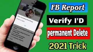 facebook report account to be deleted 2021 ||one report remove any facebook account 2021