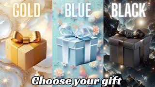 Choose your gift | 3 gift box challenge, Gold, Blue & Black| 2 good and one bad #chooseyourgift