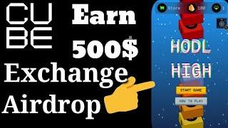 Cube Exchange Airdrop Like Kinto || Play Game Collect Blocks