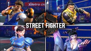 Street Fighter 6 - All Character Intros | Selection, Walk Out, And Face Animations