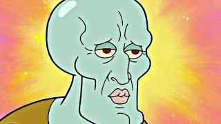 Squidward Mewing (lookmaxxing)