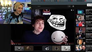 xQc reacts to Discord call Dying laughing at Dream Face Reveal