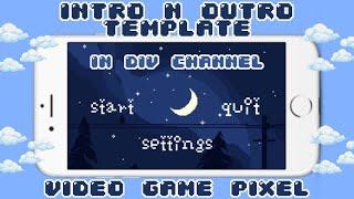 intro and outro pixel game template // FREE