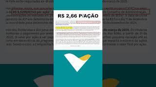 VALE3 VAI PAGAR R$ 2,66 POR AÇÃO EM MARÇO - DATA COM PARA DIVIDENDOS DA VALE EM MARÇO #VALE3 #VALE3F