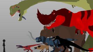 Dinosaurs and mammals VS Human (Genndy Tartakovsky's Primal Sticknodes animation)
