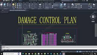 Damage Control Plan Drawing For a Vessel  - Purpose and Information in this drawing