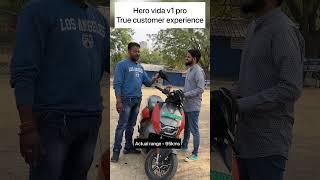 Hero vida v1 pro range test , electric scooter , vida ownership experience #electricscooter #shorts