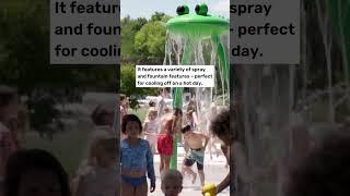 A new splash pad makes its appearance in North Lawrence