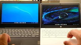 Which is quicker, the Celeron n4020 or Mediatek MT8183? Lenovo Ideapad 3i 11 v HP Chromebook 11A