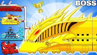 DRAGON TRAIN Takes on ALL Opponents in EPIC Battles! - Cartoons about tank