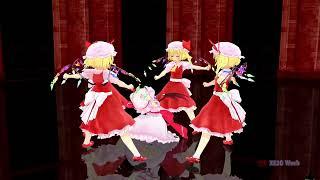 flandre's four of a kind girls (touhou mmd)