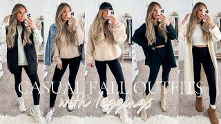 Casual Fall Outfits | How To Style Leggings