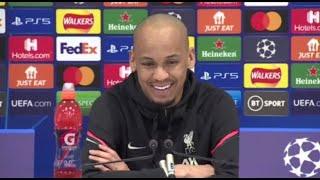 Fabinho pre inter Milan press conference | Fabinho talks about his conversation with luis Diaz