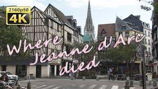 Rouen, a walk through the historic center - France 4K Travel Channel