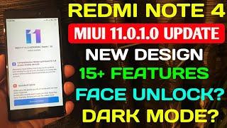 REDMI NOTE 4 MIUI 11 UPDATE | 15 NEW FEATURES | FACE UNLOCK, REDMI NOTE 4 MIUI 11.0.2.0 UPDATE