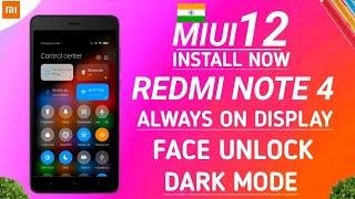 REDMI NOTE 4 MIUI 12 UPDATE | HOW TO INSTALL MIUI 12 ON REDMI NOTE 4 | REDMI NOTE 4 NEW UPDATE