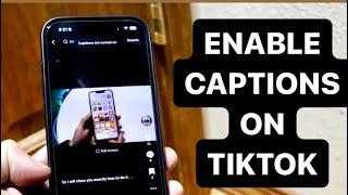 How To Turn On/Off Captions On TikTok! (2024)