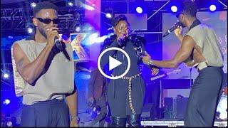 Rema Namakula shows Nigerian Chikè love while performing together at Sheraton Gardens