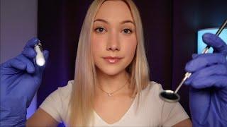 ASMR Fast Dentist Exam & Teeth Cleaning