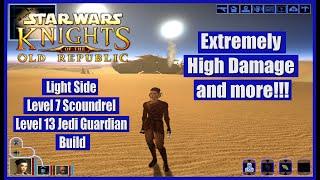 Star Wars Knights of the Old Republic Light Side 7 Scoundrel 13 Jedi Guardian Build