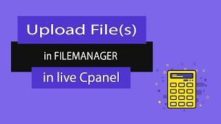 Upload File on Live Cpanel Filemanager