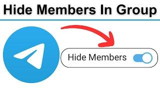 how to hide members in telegram group