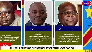 Presidents Of The Democratic Republic Of Congo | Présidents de la République démocratique du Congo