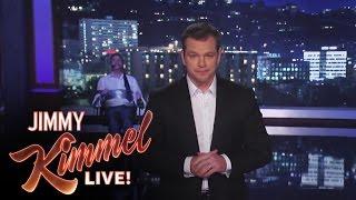 Matt Damon Takes Over Jimmy Kimmel Live