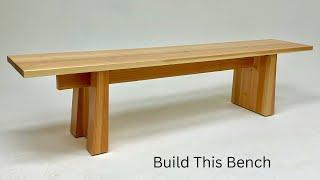 How to Design and Build This Cool Modern Bench