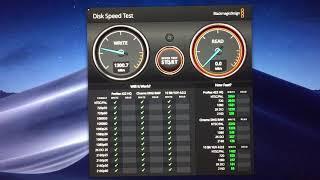 MacBook Pro (15-inch, 2017) Blackmagic Disk Speed Test Benchmark