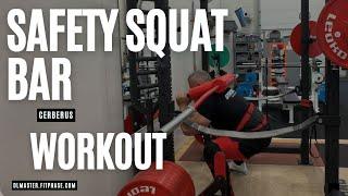 Leg session and testing my new CERBERUS Safety Squat Bar