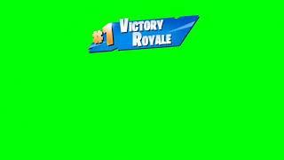 Fortnite Victory Royale | Green Screen