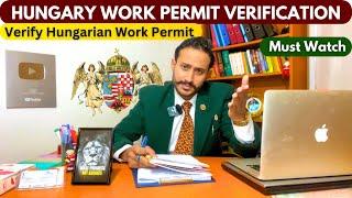 Hungary work permit verification and Email Question / Answers