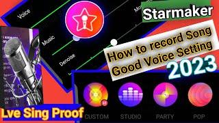 Best Sound Setting to Record a Song in Starmaker | Starmaker song recording settings 2023