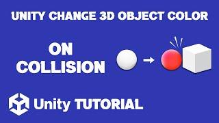 Unity Change 3D Object Color On Collision | How To Change 3D Object Color In Unity