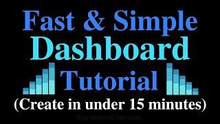 Fast & simple dashboard tutorial for Google Sheets (Build in under 15 minutes)