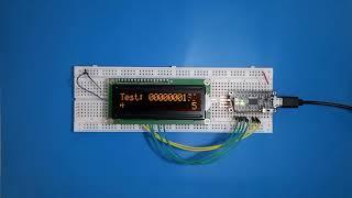 Teste biblioteca LCD com microcontrolador STM32C011