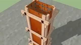 How to fix formwork for column at site