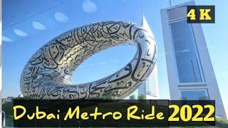 DUBAI METRO RIDE |4K| Ibn Battuta Station to Max Metro Station|2022|