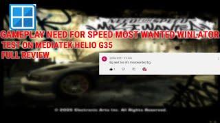 TEST GAMEPLAY NEED FOR SPEED MOST WANTED WINLATOR MEDIATEK G35